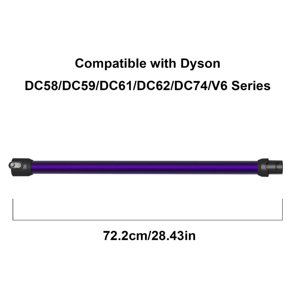 Unbranded Vacuum Wand Extension Tube OS Purple Quickโ Release DC62 V6 Compatible